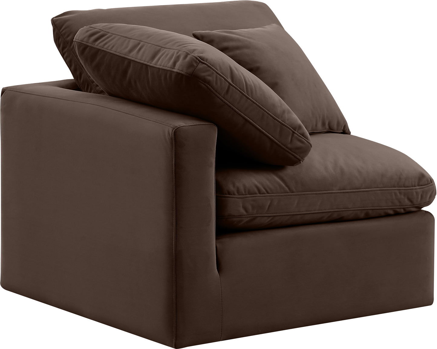 luxus brown velvet corner chair corner