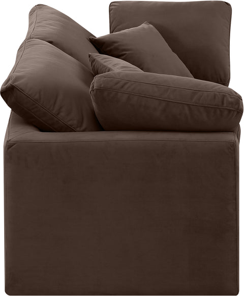 Luxus Brown Velvet Modular Sofa S70
