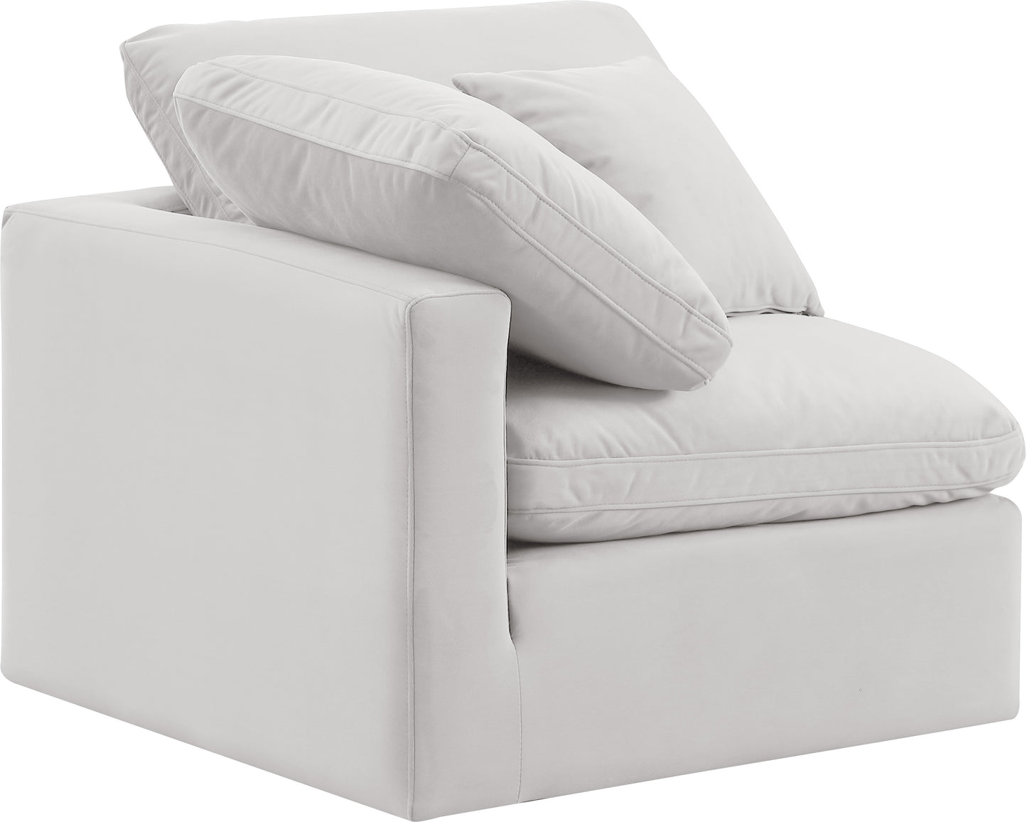 luxus cream velvet corner chair corner