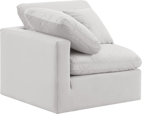 Luxus Cream Velvet Corner Chair Corner