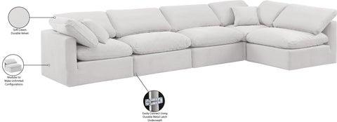 Sloane 140" Velvet Upholstered Sectional, 5-Piece (Style 2)