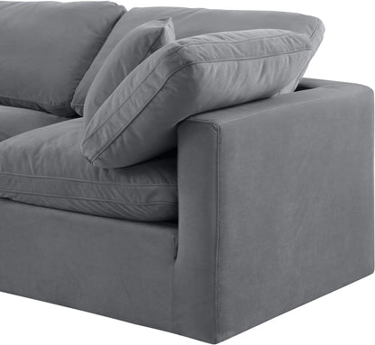 Luxus Grey Velvet Modular Sofa S105