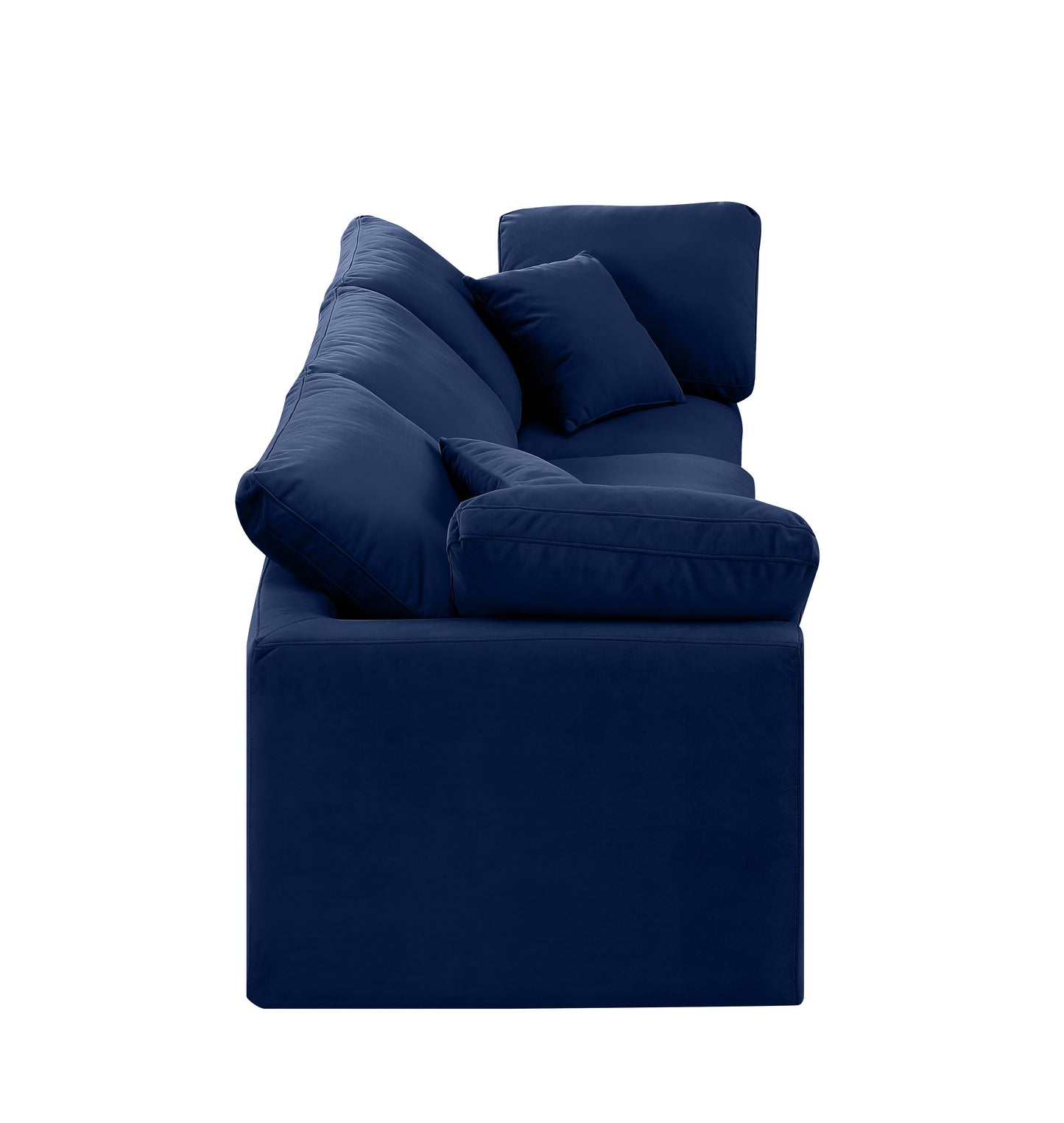 luxus navy velvet modular sofa s105