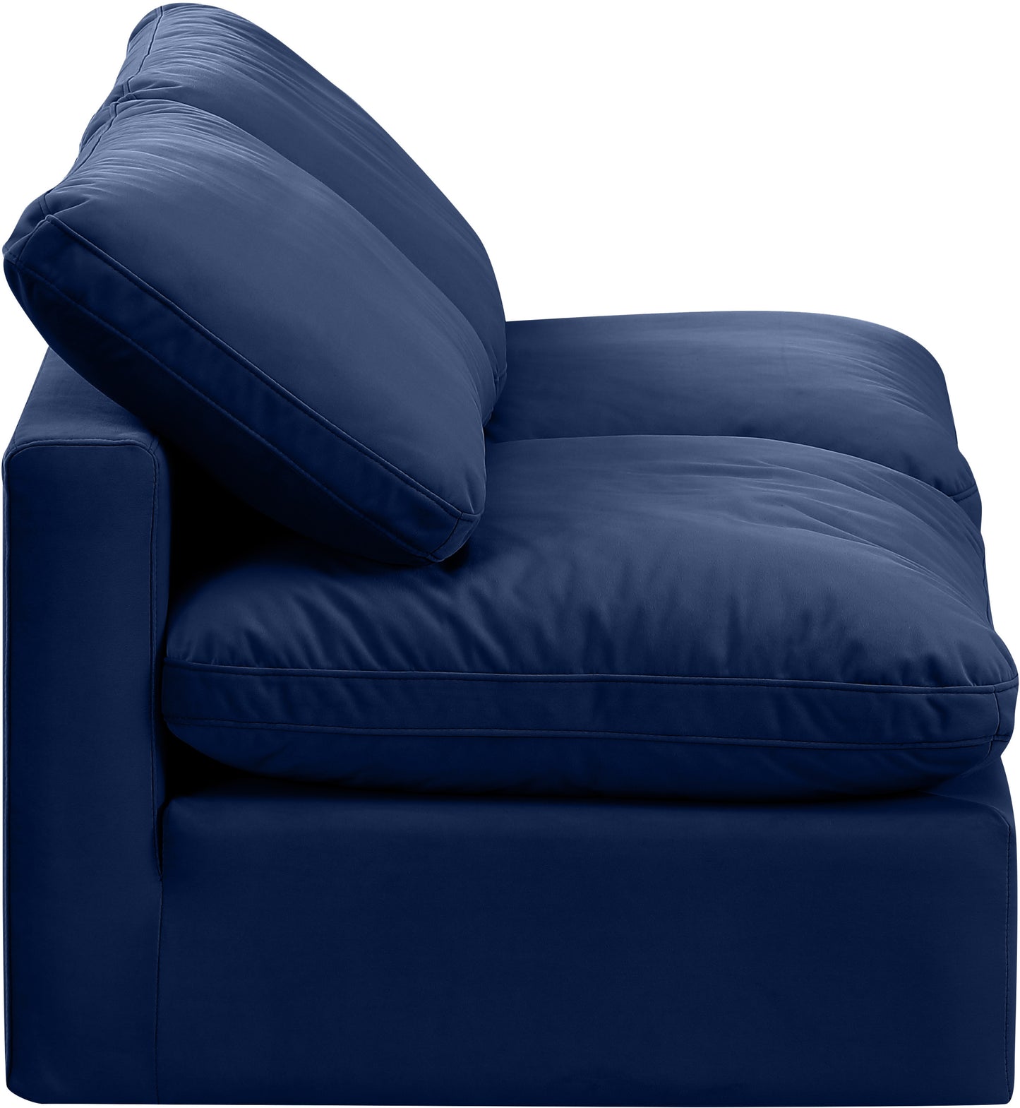 luxus navy velvet modular sofa s2