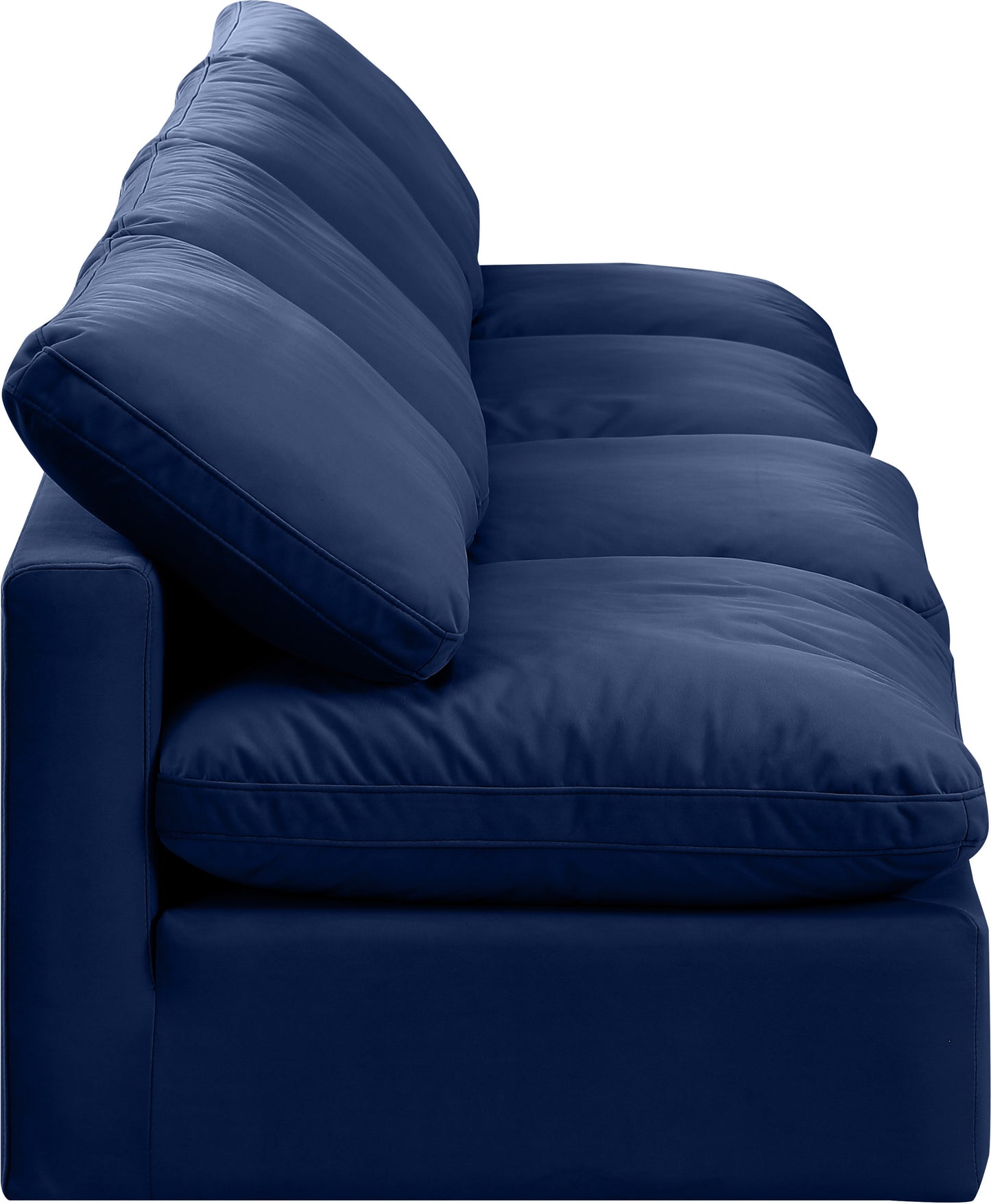 luxus navy velvet modular sofa s4