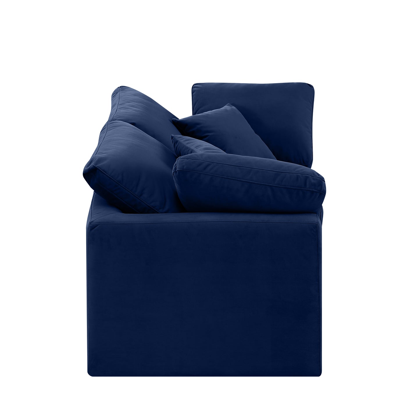 luxus navy velvet modular sofa s70