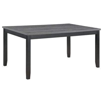 Gigi 6-piece Rectangular Dining Table Set Grey and Black