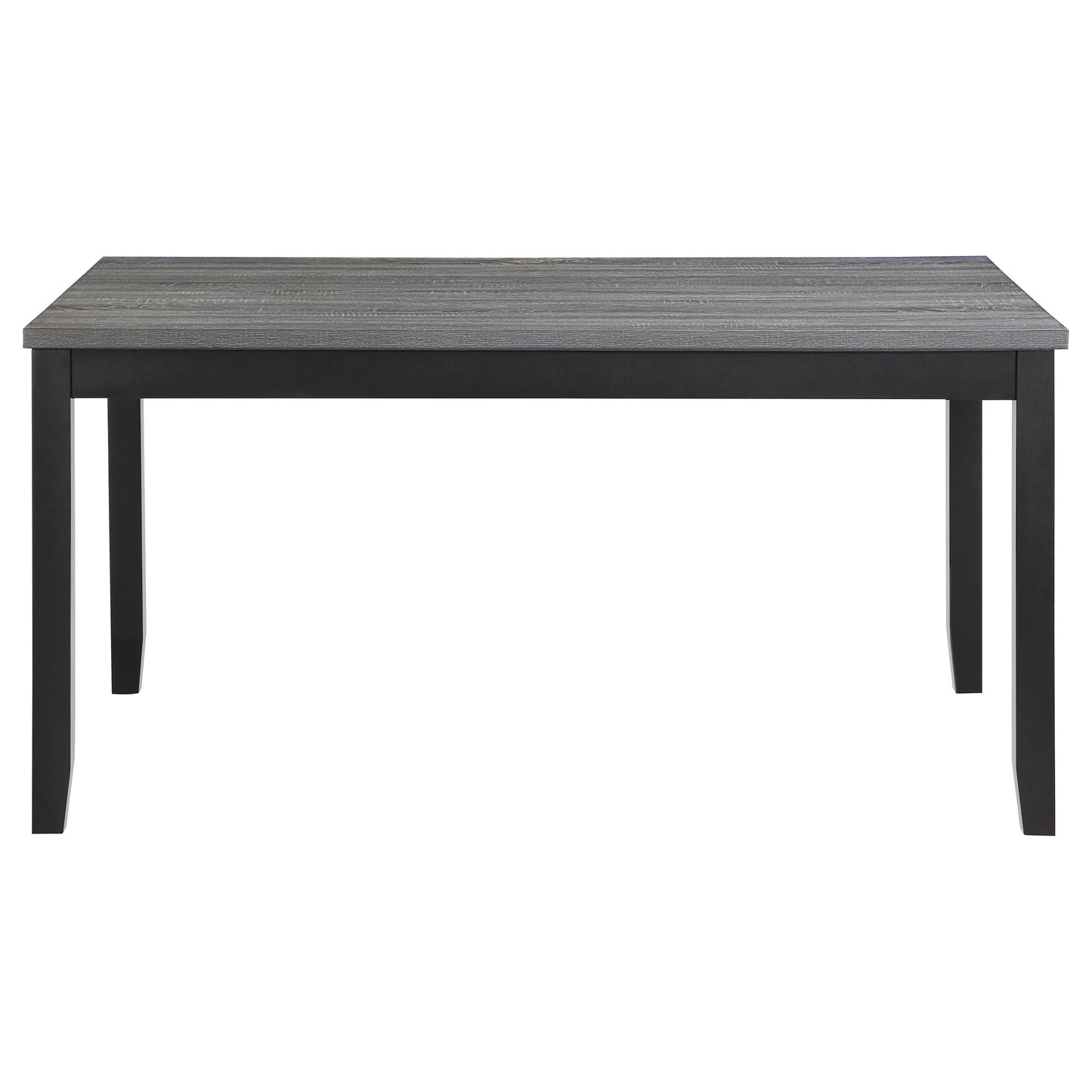 gigi 6-piece rectangular dining table set grey and black