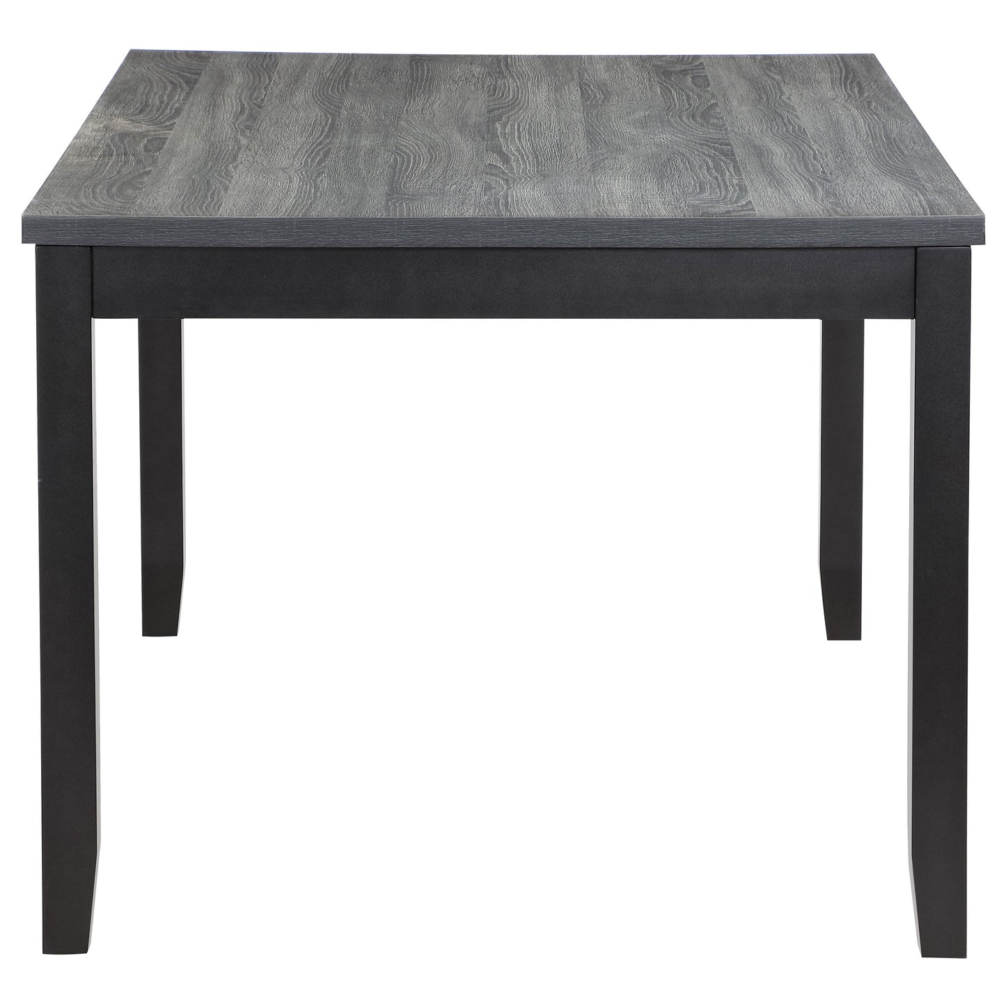 gigi 6-piece rectangular dining table set grey and black