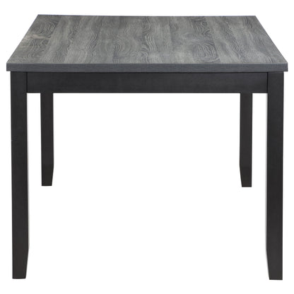 Gigi 6-piece Rectangular Dining Table Set Grey and Black