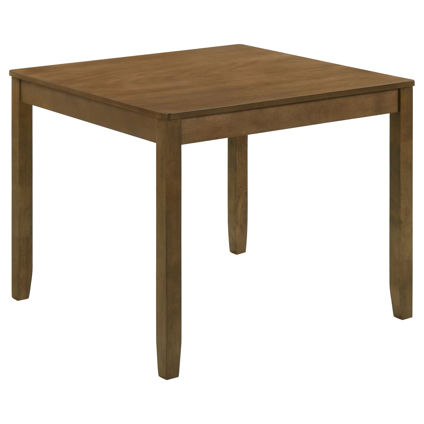 hailey 5-piece square dining table set honey brown