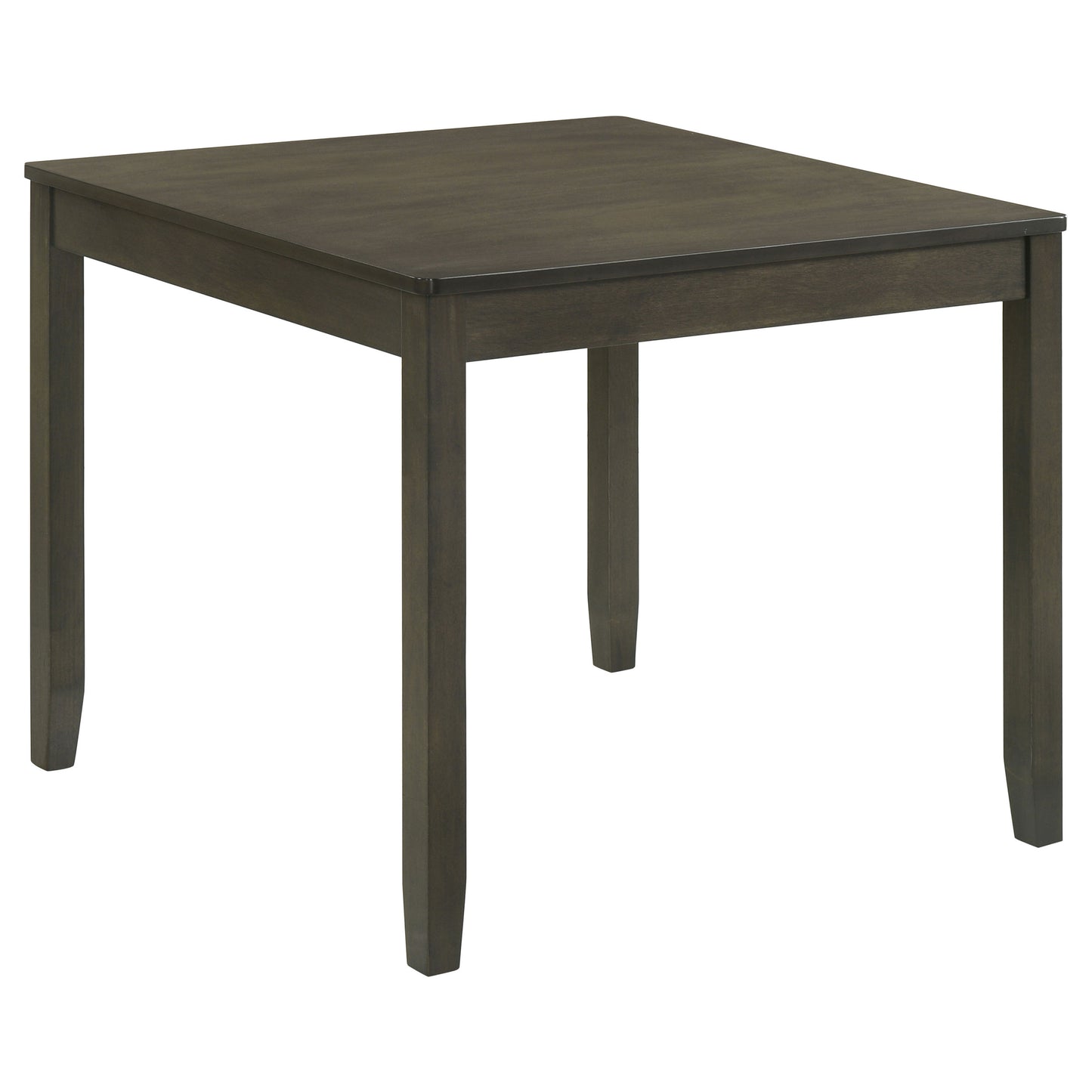 hailey 5-piece square dining table set charcoal