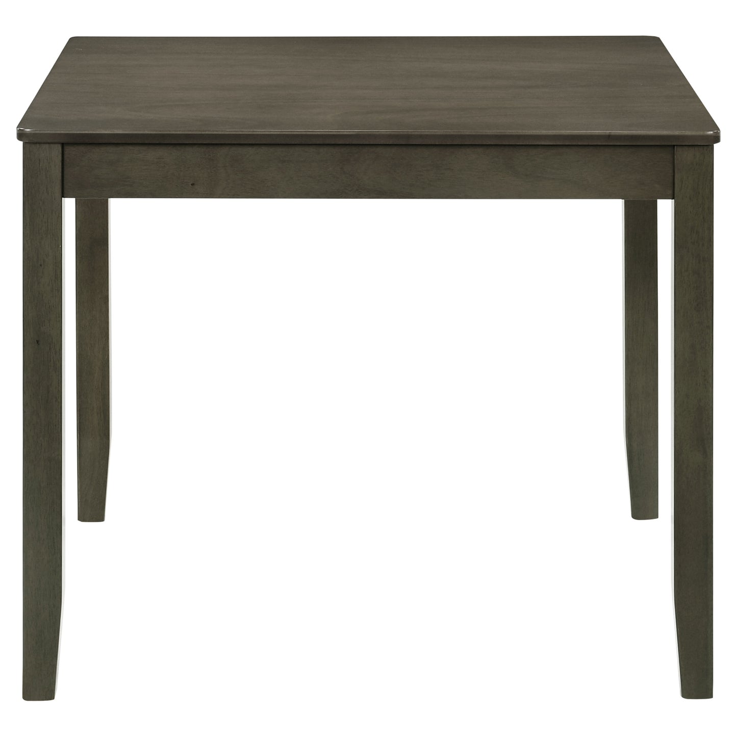 hailey 5-piece square dining table set charcoal