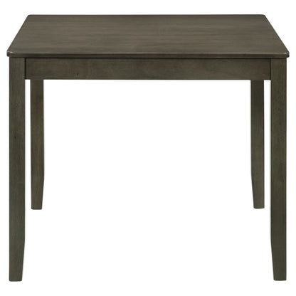 Hailey 5-piece Square Dining Table Set Charcoal