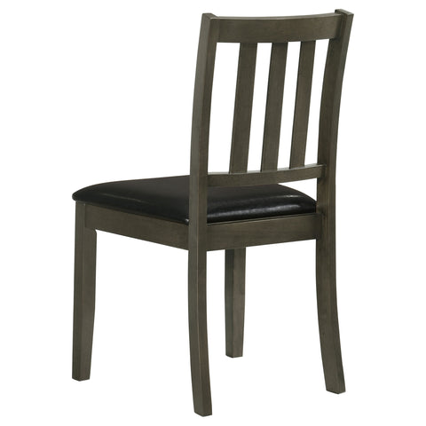 Rory 5-piece Square Dining Table Set CharcoalCharcoal