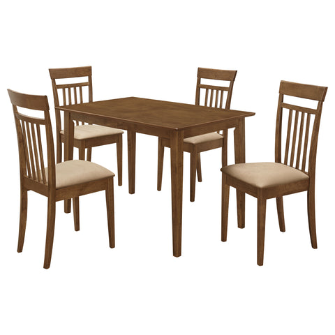 Aziel 5-piece Rectangular Dining Table Set ChestnutChestnut