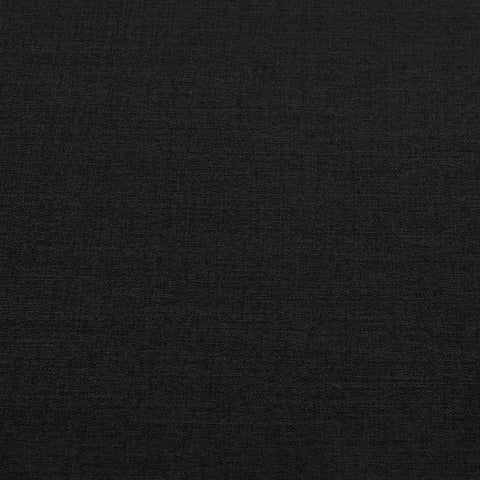 Kent Black Linen Textured Fabric Chair C
