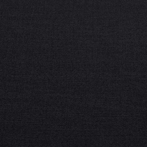 Kent Black Linen Textured Fabric Loveseat L