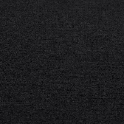 Kent Black Linen Textured Fabric Sofa S