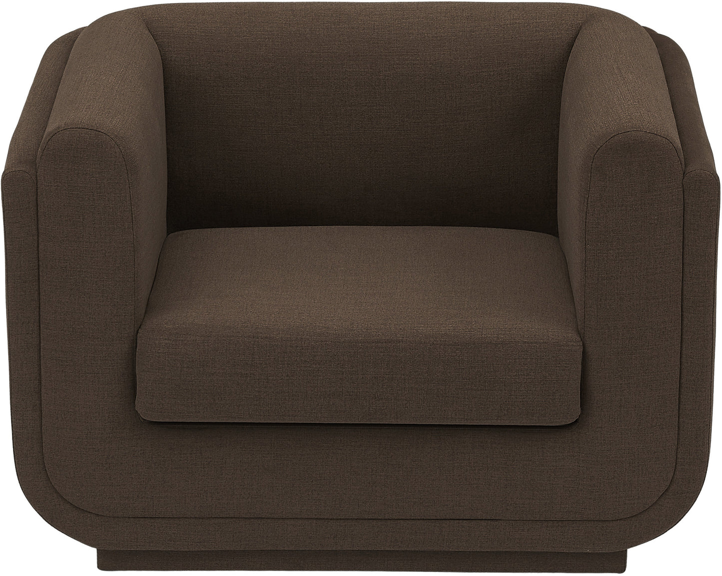 kent brown linen textured fabric chair c