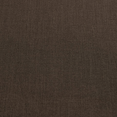 Kent Brown Linen Textured Fabric Loveseat L