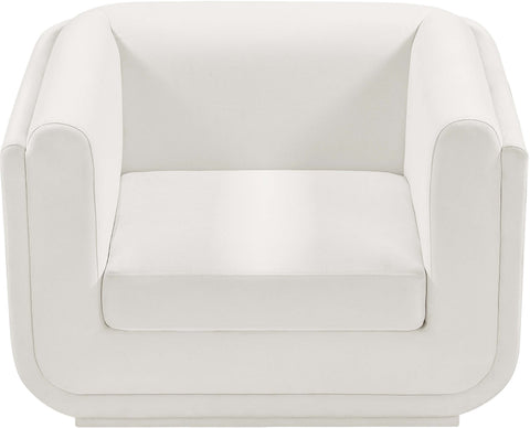 Kent Cream Linen Textured Fabric Chair C