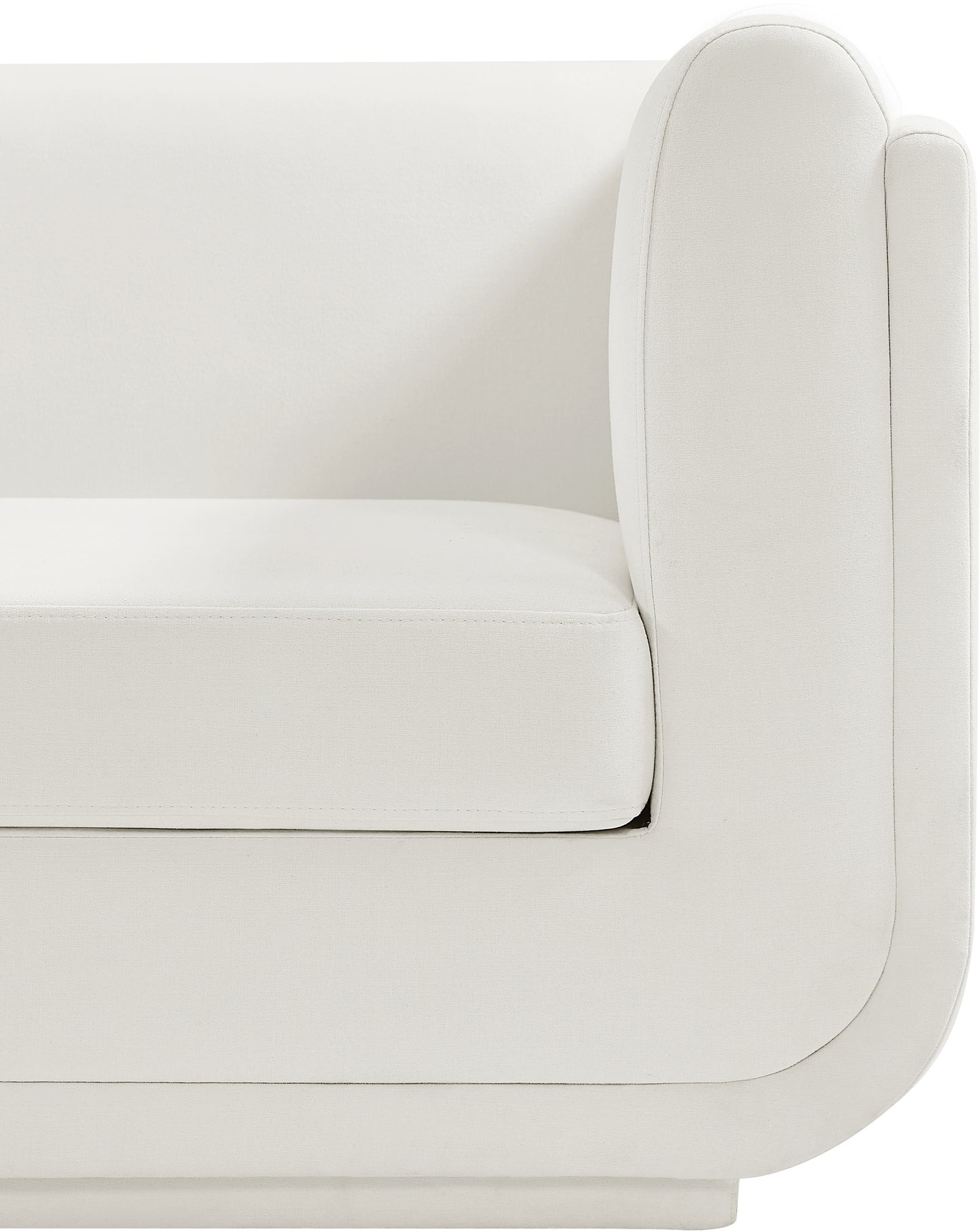 kent cream linen textured fabric chair c