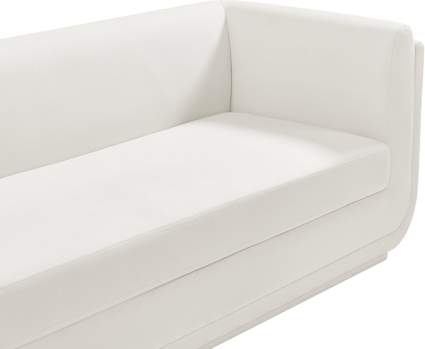 kent cream linen textured fabric loveseat l