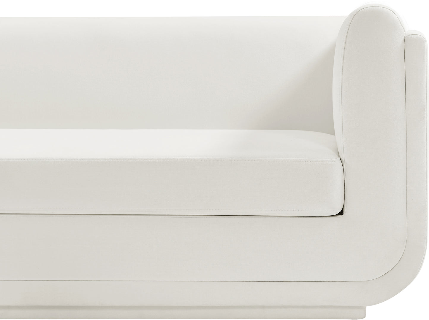 kent cream linen textured fabric loveseat l