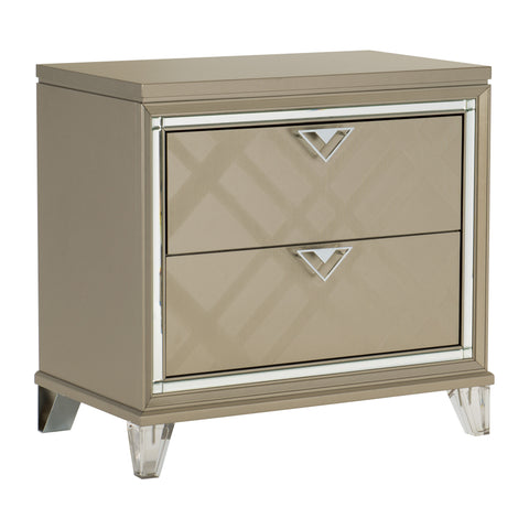 Hancock NIGHT STAND, ACRYLIC LEG