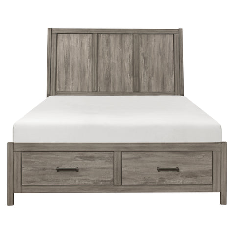 Raife (3) Queen Platform Bed with Footboard Storage