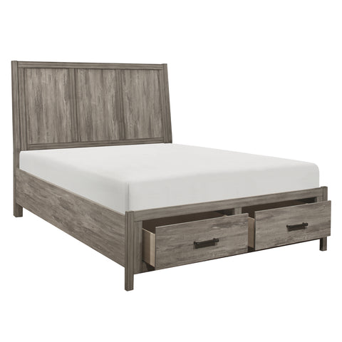 Raife (3) Queen Platform Bed with Footboard Storage