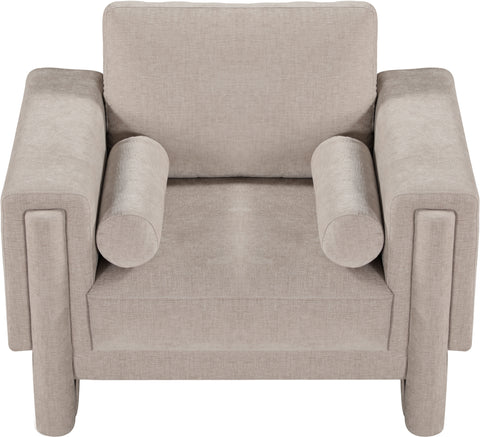Jones Beige Chenille Fabric Chair C