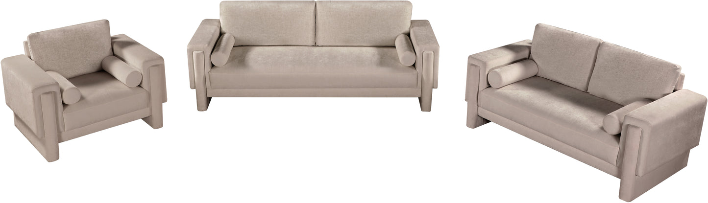 jones beige chenille fabric loveseat l