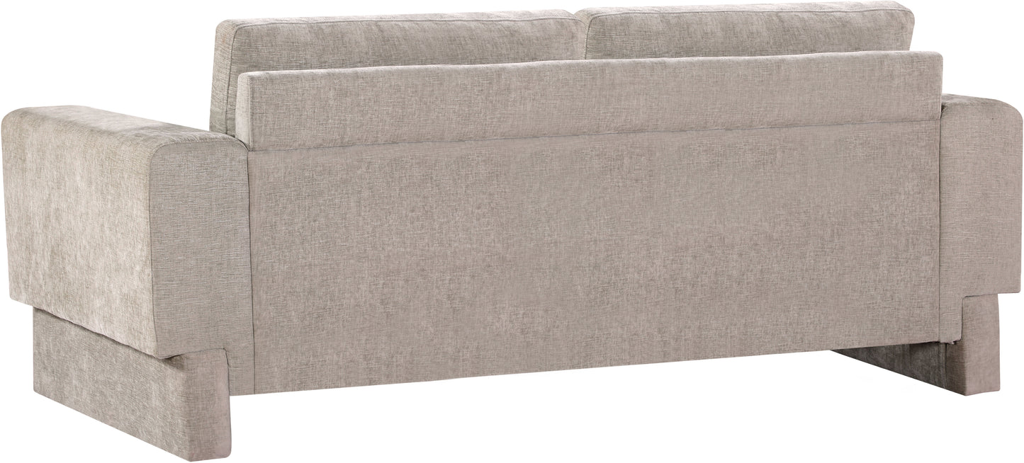 jones beige chenille fabric sofa s