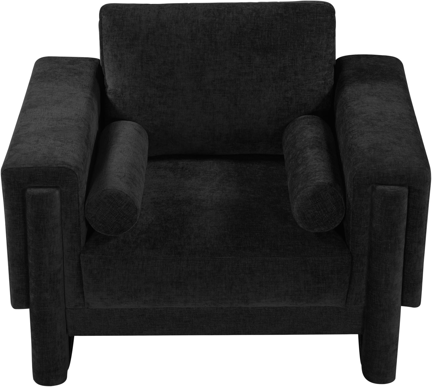 jones black chenille fabric chair c