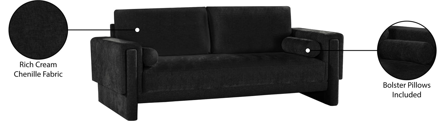 jones black chenille fabric sofa s