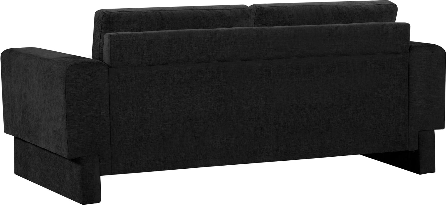 jones black chenille fabric sofa s