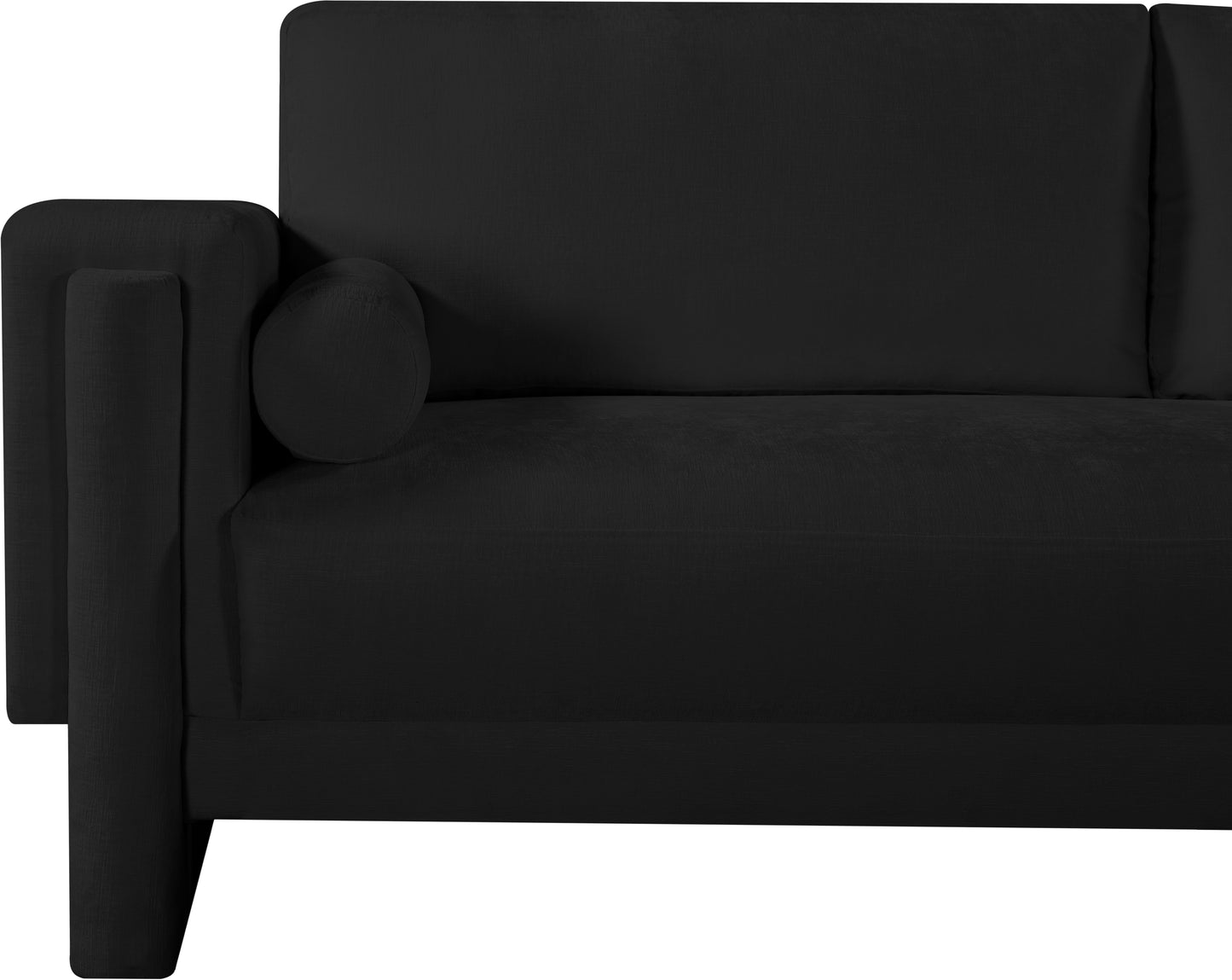 jones black chenille fabric sofa s