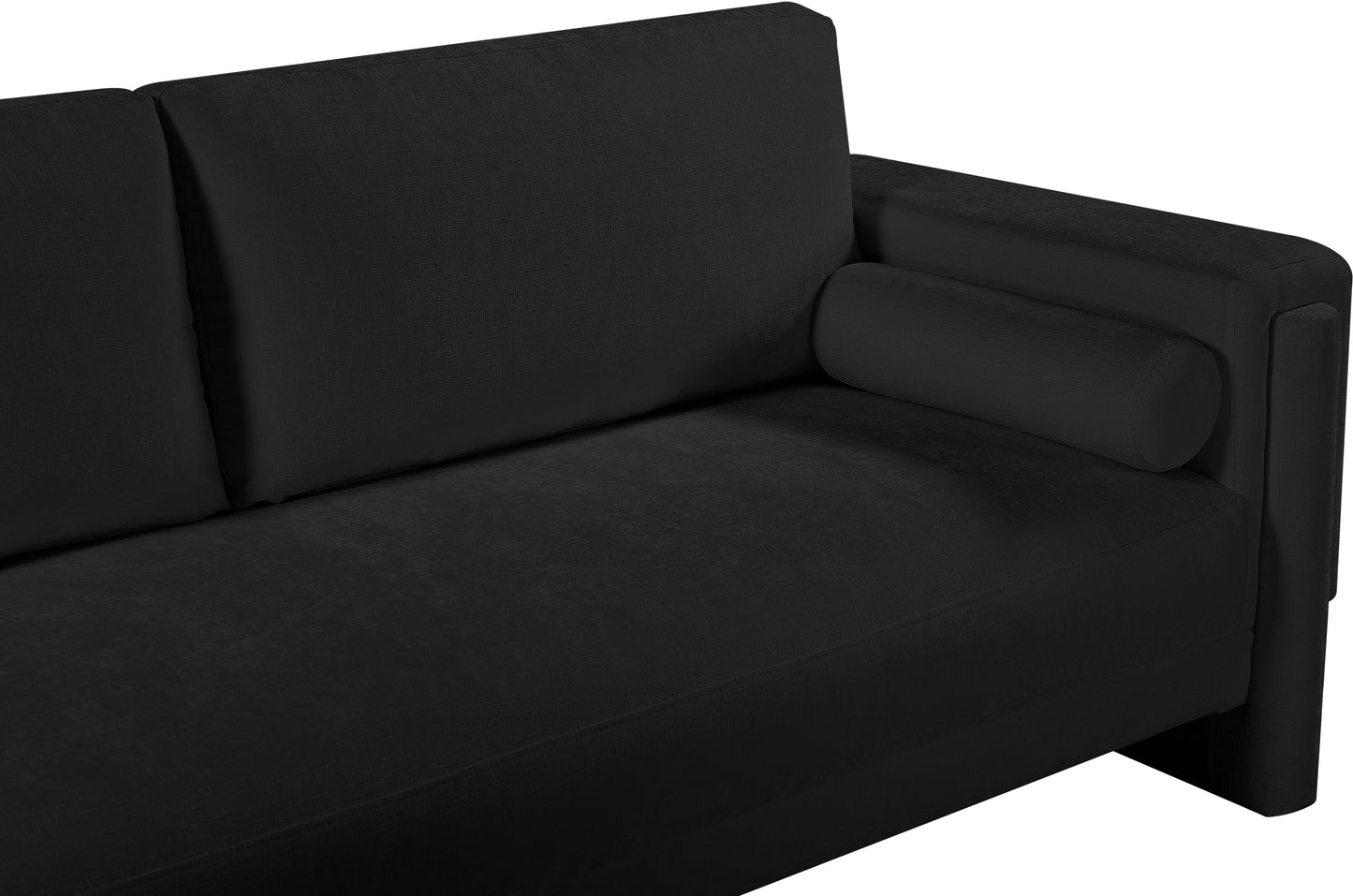 jones black chenille fabric sofa s