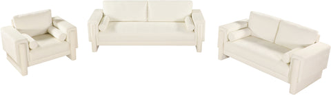 Jones Cream Chenille Fabric Chair C