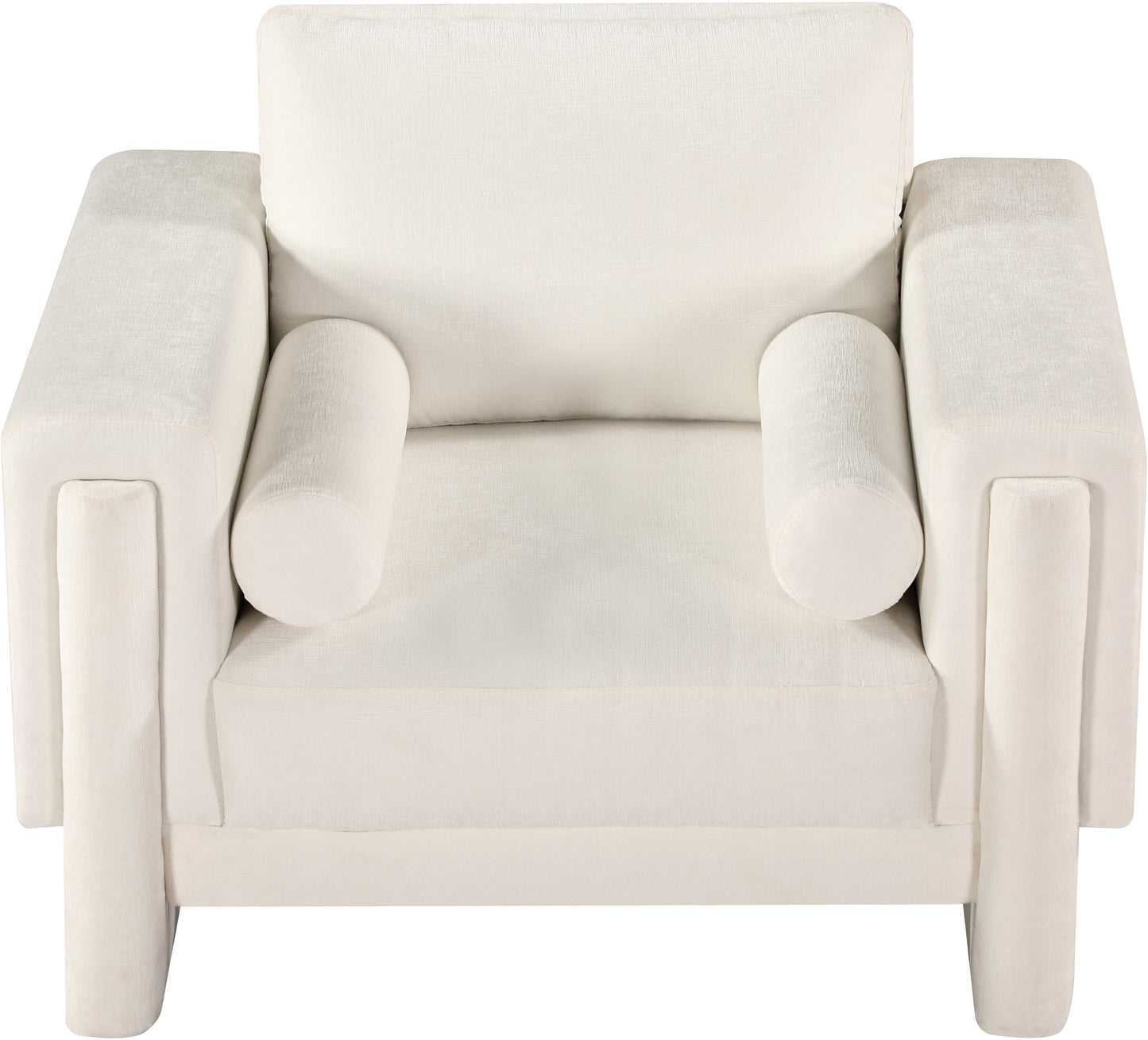 jones cream chenille fabric chair c