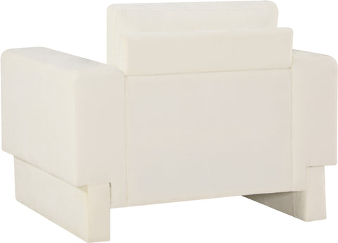 Jones Cream Chenille Fabric Chair C