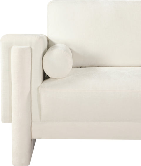 Jones Cream Chenille Fabric Chair C