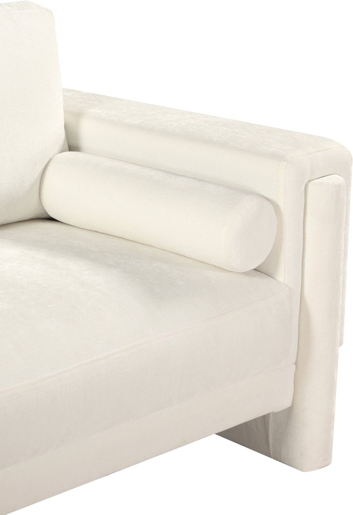 jones cream chenille fabric chair c