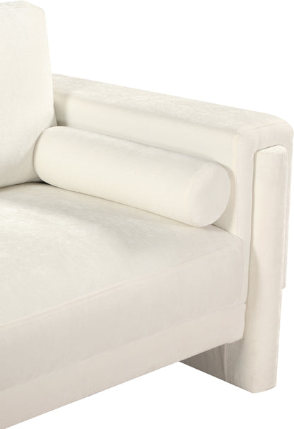 Jones Cream Chenille Fabric Chair C