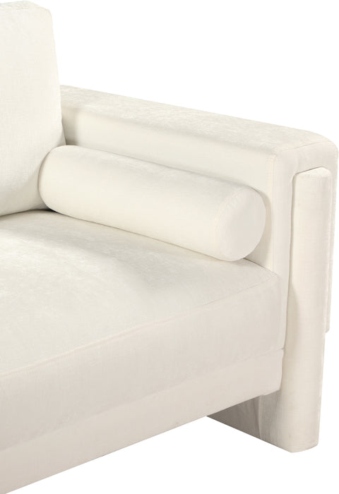 Jones Cream Chenille Fabric Chair C