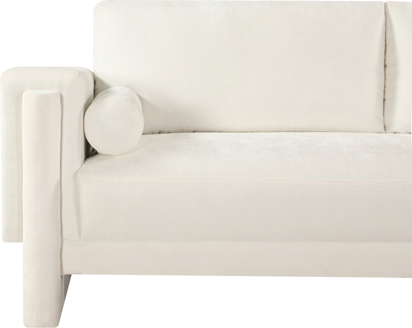 jones cream chenille fabric loveseat l