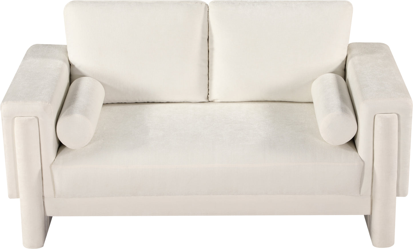 jones cream chenille fabric loveseat l