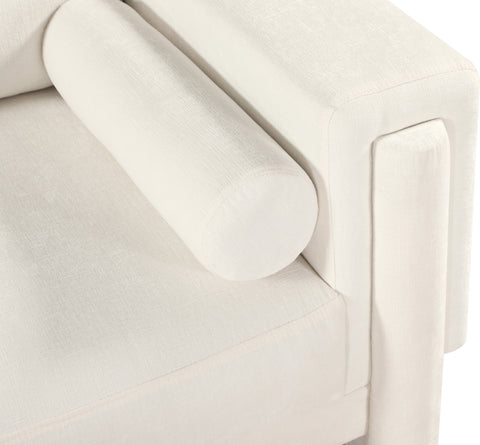 Jones Cream Chenille Fabric Sofa S